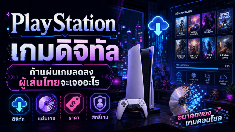 Sony กับอนาคตเกมดิจิทัล ถ้า PlayStation ลดแผ่นเกมจะกระทบใครบ้าง