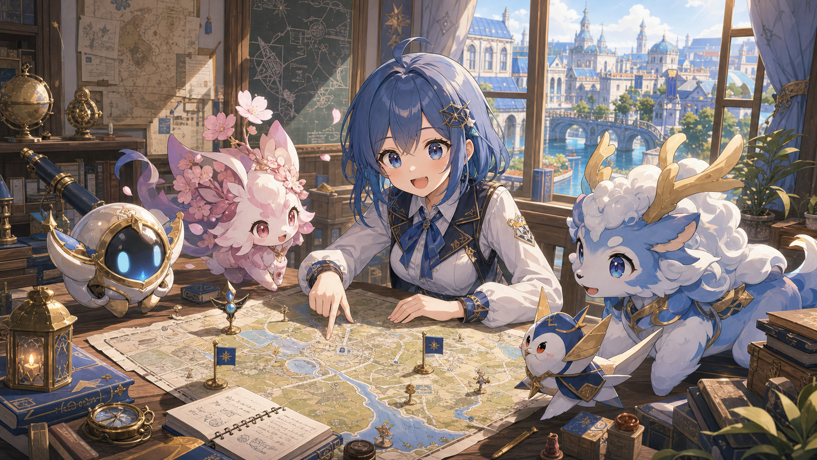 Honkai Nexus Anima นาน่าเฟย์ ภาพประกอบ Anima และห้องแผนที่