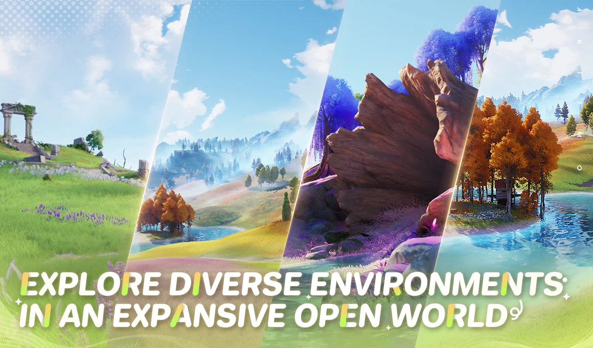 เกม Aniimo สภาพแวดล้อม Open World หลายพื้นที่ในโลก Idyll