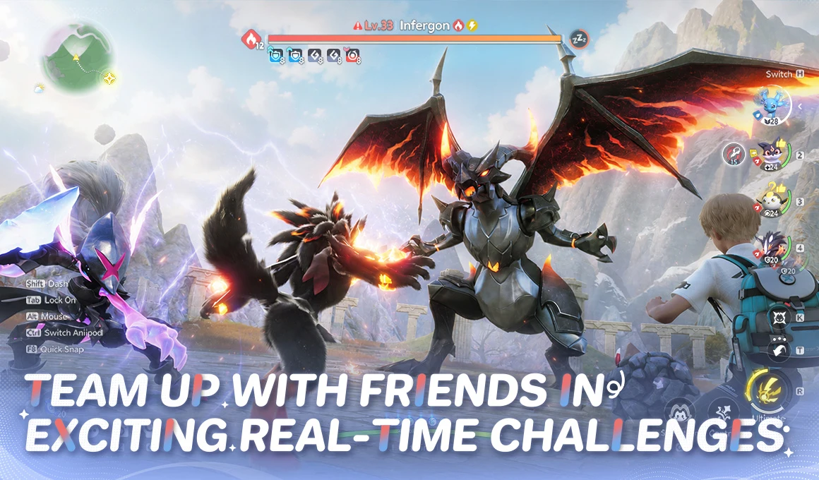 เกม Aniimo ตัวอย่างการต่อสู้เรียลไทม์ในเวอร์ชันทดสอบ